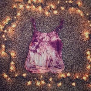 Tie die soft tank top